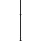  Vrtna vrata crna 100x200 cm čelična križna konstrukcija | shoptok.hr