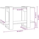 Ormarić za knjige / pregrada boja hrasta sonome 80 x 30 x 51 cm | Eponuda.com