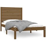  Za krevet od masivnog drva smeđa boja meda 100 x 200 cm | shoptok.hr