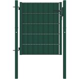  Vrata za ogradu PVC i čelik 100x81 cm Zelena | shoptok.hr