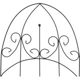  Stalci za biljke penjačice 3 kom crni 40 x 100 cm željezni | Eponuda.com
