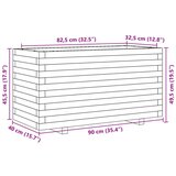  Vrtno cvetlično korito 90x40x49,5 cm trden les douglas | Shoptok.si
