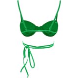 Trendyol Bikini Top - Green - Plain Cene'.'