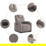 vidaXL Električni naslanjač s funkcijo vstajanja taupe blago, (20927696) | Shoptok.si