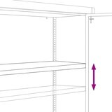 Ormarić za spise bijeli 90 x 40 x 90 cm čelični | shoptok.hr
