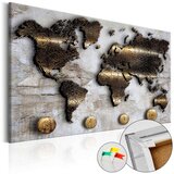  Slika na plutenoj podlozi - Golden Journey [Cork Map] 60x40 | shoptok.hr