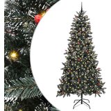 vidaXL Umestno božično drevo med 300 LED Zelena 129,5 x 129,5 x 240 cm | Shoptok.si