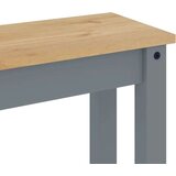 vidaXL Blagovaonska klupa Panama sivi 105x30x45 cm od masivne borovine | shoptok.hr