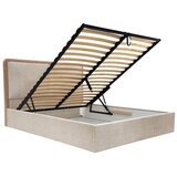 Bobochic Paris Bež/prljavo rozi podstavljeni bračni krevet s prostorom za odlaganje s podnicom 180x200 cm Mara – | shoptok.hr