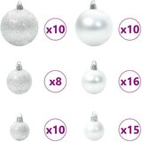 vidaXL Umjetno božićno drvce s stalakom Bijelo 78 x 78 x 210 cm | shoptok.hr