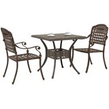  3-dijelni vrtni bistro set brončana livenog aluminija | shoptok.hr
