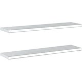  Zidne police 2 kom 100x23,5 cm srebrne nehrđajući čelik | shoptok.hr