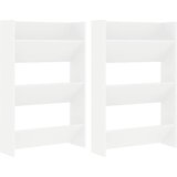  Zidni ormarići za cipele 2 kom bijeli 60 x 18 x 90 cm drveni | shoptok.hr