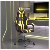  Okretna igraća stolica crno-zlatna od umjetne kože | shoptok.hr