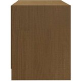 TV ormarić smeđa boja meda 80 x 31 x 39 cm od masivne borovine | shoptok.hr