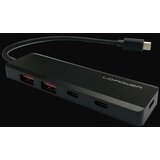  USB LC Power LC-HUB-U3-4-C HUB 4port USB3.2 Gen2x1 Type-c Black Cene