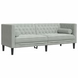 2-dijelni set sofa Chesterfield svjetlosivi baršunasti | shoptok.hr