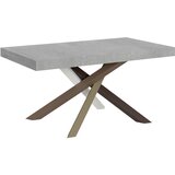 Itamoby   Volantis (90x160/420 cm) - siva, barva nog: bela, rjava - raztegljiva jedilna miza, (20842549) Cene