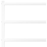 Metalni okvir za krevet s uzglavljem bijeli 75x190 cm | shoptok.hr