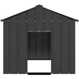vidaXL Kućica za pse s krovom 113x153x101 cm pocinčani čelik | shoptok.hr