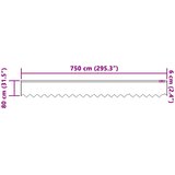  Čipkasta zavjesa sa zavjesama Bijelo 80 x 750 cm Poliester | Eponuda.com