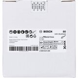 Bosch X-LOCK vlaknasta ploča, 115 mm, G80, zvezdasta rupa, R780 Best for Metal + Inox - 2608619180 | ePonuda.com