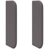 vidaXL ušesa vzglavnika 2 pcs siva 40 x 16 x 5 cm umetna koža Cene