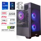 MEGA Računalnik MT S7X GAMER i9-14900KF/RTX4070Ti Super/32GB-DDR5/2TB-4.0/750W/Brez OS/črna RGB, (21218408) Cene