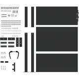  Vrtna vrata Crna 110 x 155 cm Čelik s prahom premazan | shoptok.hr