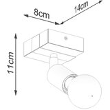  Sollux SL.1295 - Spot svetiljka ZUCA 1xE27/15W/230V crna | Eponuda.com