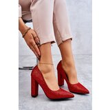 Boto Shiny Pumps On Heel Red Elmira | shoptok.hr