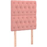  Okvir za krevet s uzglavljem ružičasti 80x200 cm baršunasti | shoptok.hr