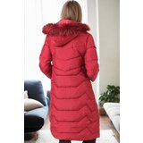 Dewberry Z6751 WOMEN'S COAT-BURGUNDY-1 | shoptok.hr