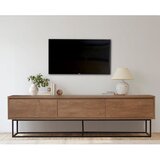Kalune Design TV omarica v orehovem dekorju v naravni barvi 180x50 cm Rodez – | Shoptok.si