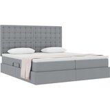  Krevet s od storage Svijetlo siva 180 x 200 cm Lažna koža | shoptok.hr