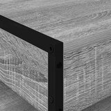 vidaXL Kava Stol Siva Sonoma 80 x 50 x 40 cm Konstruirano drvo | shoptok.hr