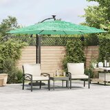 vidaXL Vrtni suncobran s drvenim stupom zeleni 269x269x235 cm | shoptok.hr