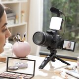 InnovaGoods Komplet za vlogging sa svjetlom, mikrofonom i daljinskim upravljačem plodni 6 dijelovi | shoptok.hr