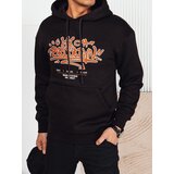 DStreet Bluza męska z nadrukiem czarna | Shoptok.si