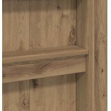  Postelja na podstrešju z mizo Umetni hrast 75 x 190 cm, (5000137064) | Shoptok.si