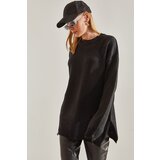 Bianco Lucci Women's Oversize Ripped Detailed Knitwear Sweater Cene