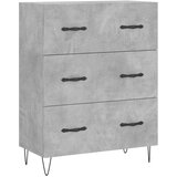 Maison Chic Komoda - Predalnik betonsko siva 69,5x34x90 cm inženirski les, (21719257) | Shoptok.si