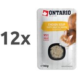 Ontario Cat juha - piščanec in zelenjava 12 x 40 g Cene