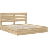  s od storage Sonoma hrast 180 x 200 cm Konstruirano drvo | shoptok.hr