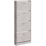 Ormarić za cipele boja betona 59x17x150 cm konstruirano drvo | shoptok.hr