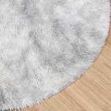  Čupavi tepih s visokim vlaknima NAVARRA srebrnosiva 200x200cm | shoptok.hr
