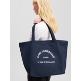 Karl Lagerfeld Shopper torba mornarsko plava / bijela | shoptok.hr