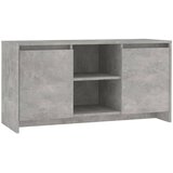 TV ormarić boja betona 102x37,5x52,5 cm od konstruiranog drva | shoptok.hr