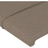  Uzglavlje smeđesivo 163 x 16 x 118/128 cm od tkanine | shoptok.hr
