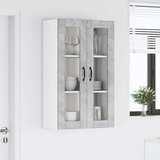  Zidni stakleni ormarić Lucca Betonska siva 60 x 31 x 100 cm | shoptok.hr